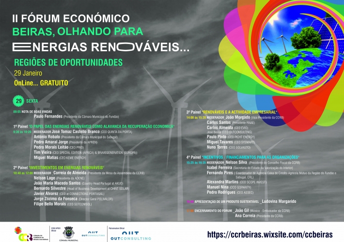 II F&Oacute;RUM ECON&Oacute;MICO BEIRAS, UM OLHAR PARA AS ENERGIAS RENOV&Aacute;VEIS? REGI&Otilde;ES DE OPORTUNIDADES